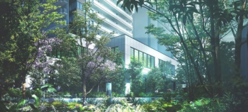 ザ・パークハウス 三田ガーデン レジデンス＆タワー　ラウンジ棟（近景）完成予想図
